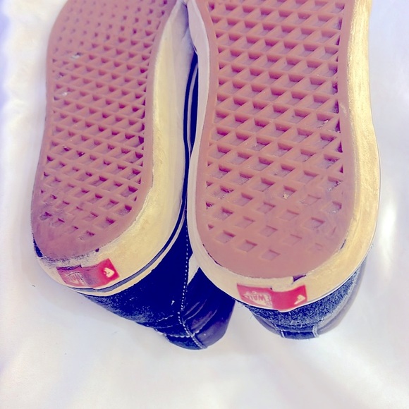 Pre-Owned  Gently Worn Vans Skateboard Hi Shoe Black Men Size 10 - Picture 5 of 9